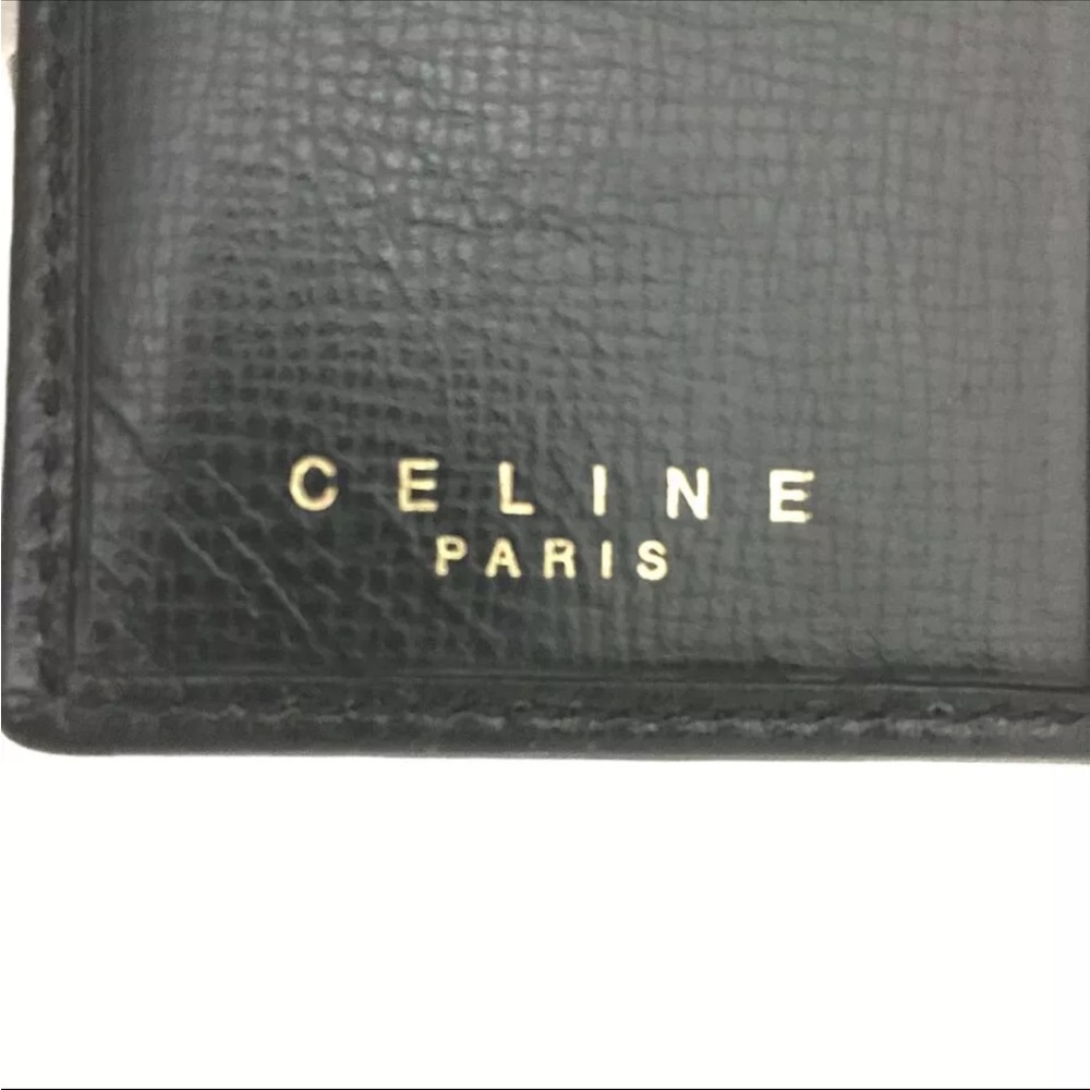 CELINE Horse carriage Long Wallet Black Accessory Vintage - Picture 8 of 8